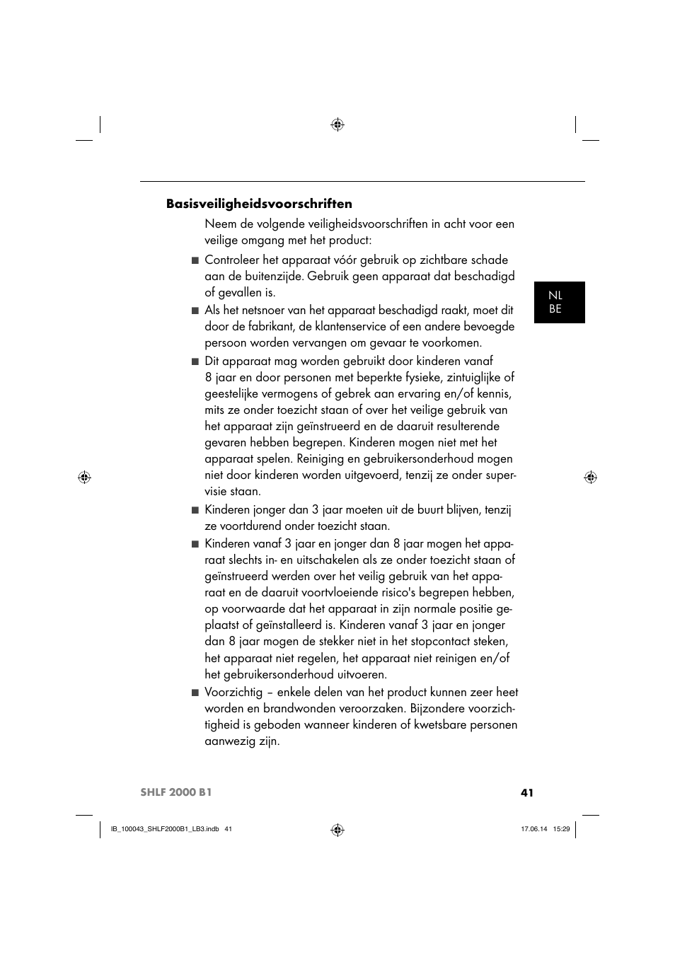 Silvercrest SHLF 2000 B1 User Manual | Page 44 / 76