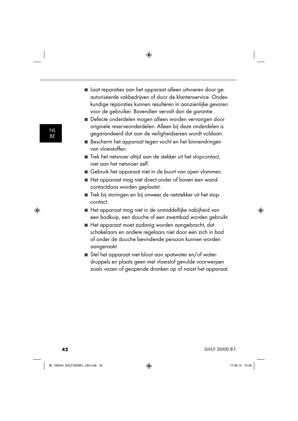 Silvercrest SHLF 2000 B1 User Manual | Page 45 / 76