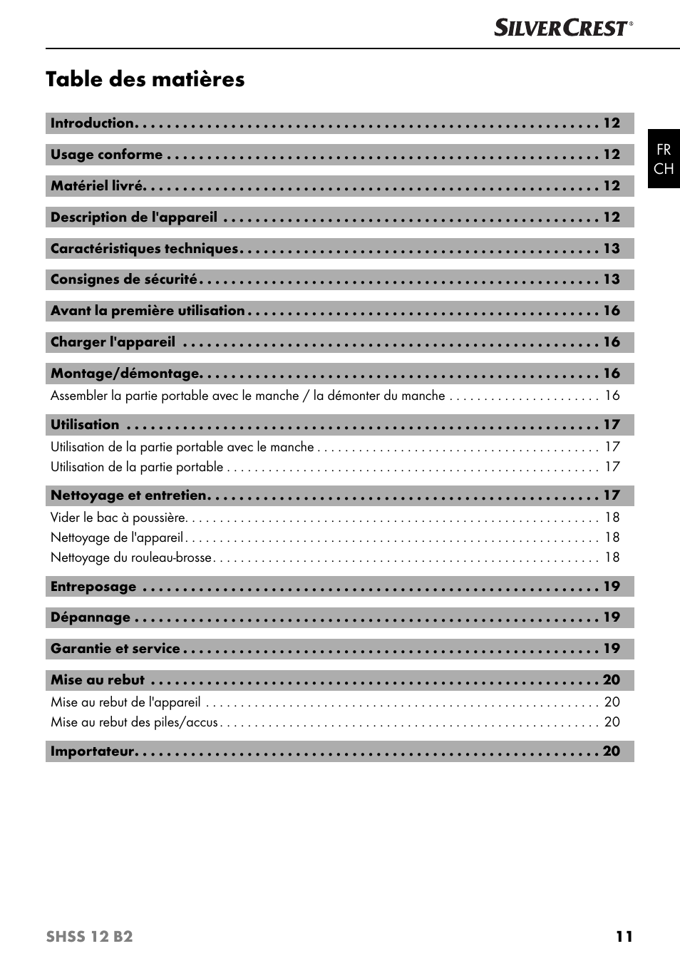 Silvercrest SHSS 12 B2 User Manual | Page 14 / 44