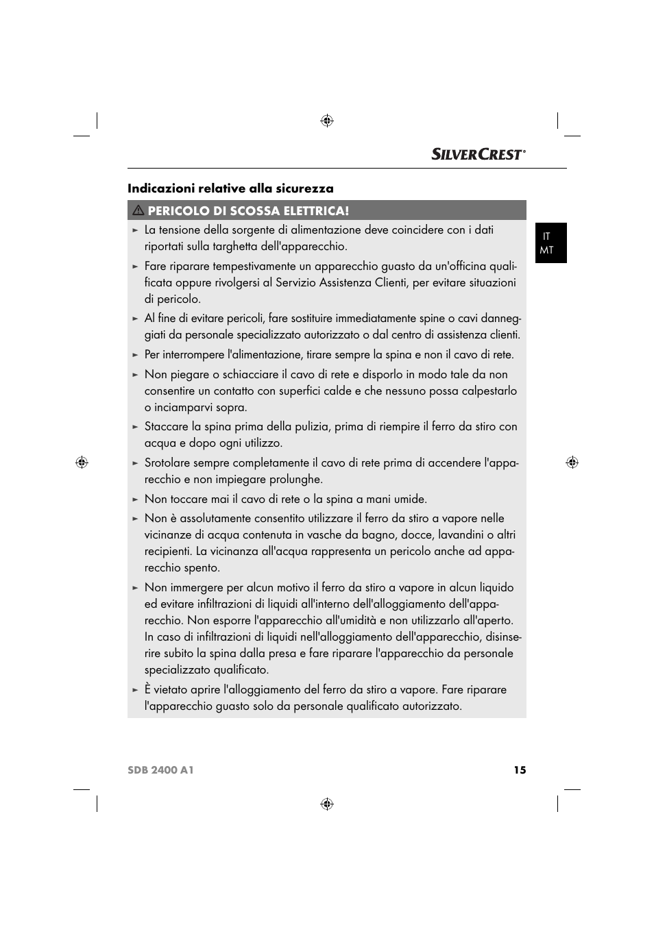 Silvercrest SDB 2400 A1 User Manual | Page 18 / 63