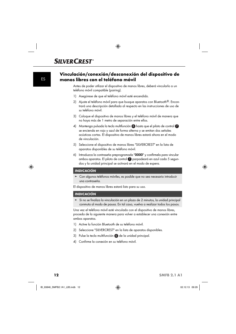 Silvercrest SMFB 2.1 A1 User Manual | Page 16 / 78