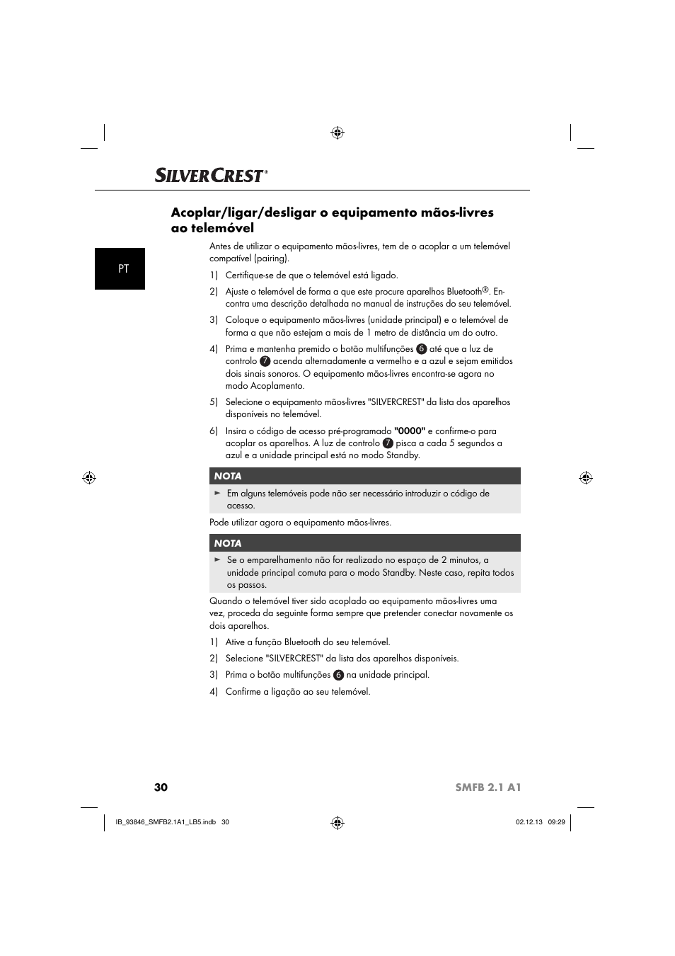 Silvercrest SMFB 2.1 A1 User Manual | Page 34 / 78