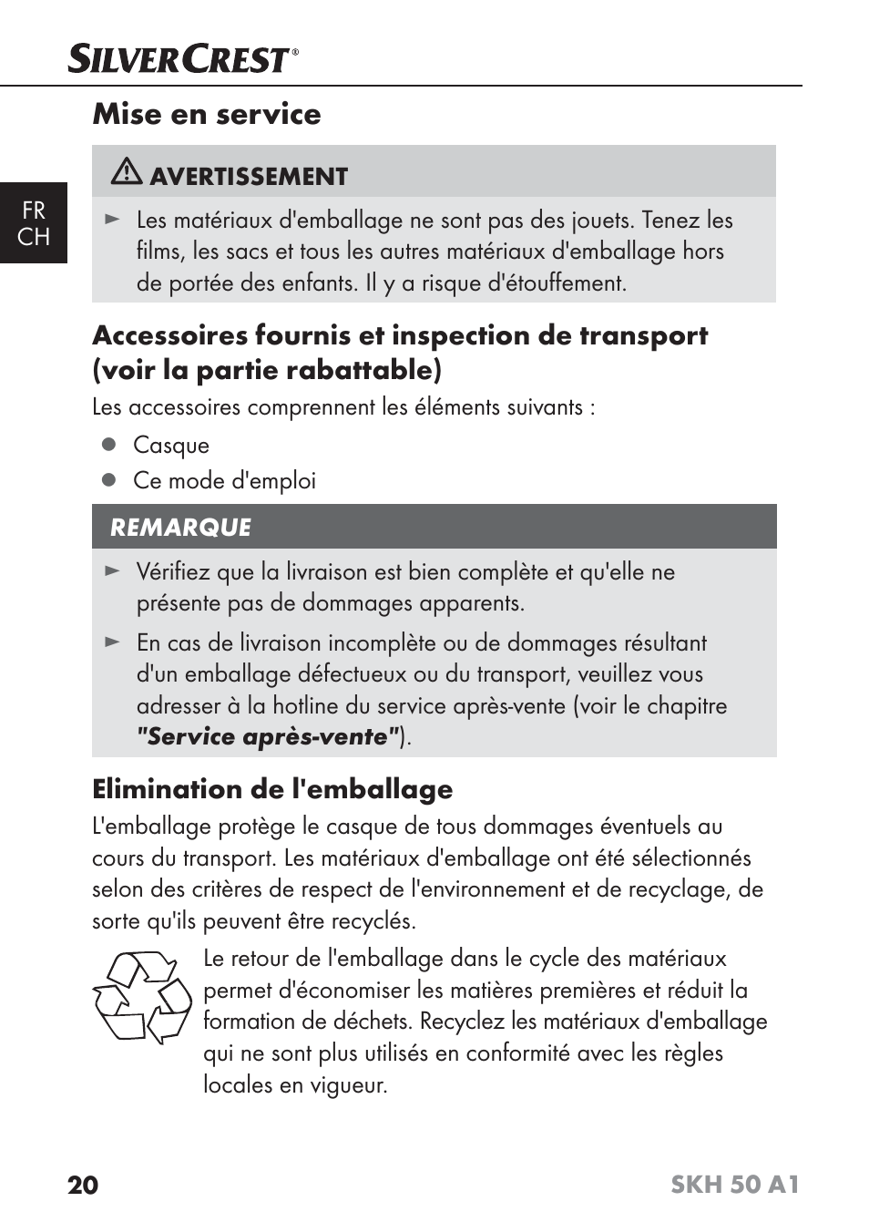 Mise en service | Silvercrest SKH 50 A1 User Manual | Page 23 / 59