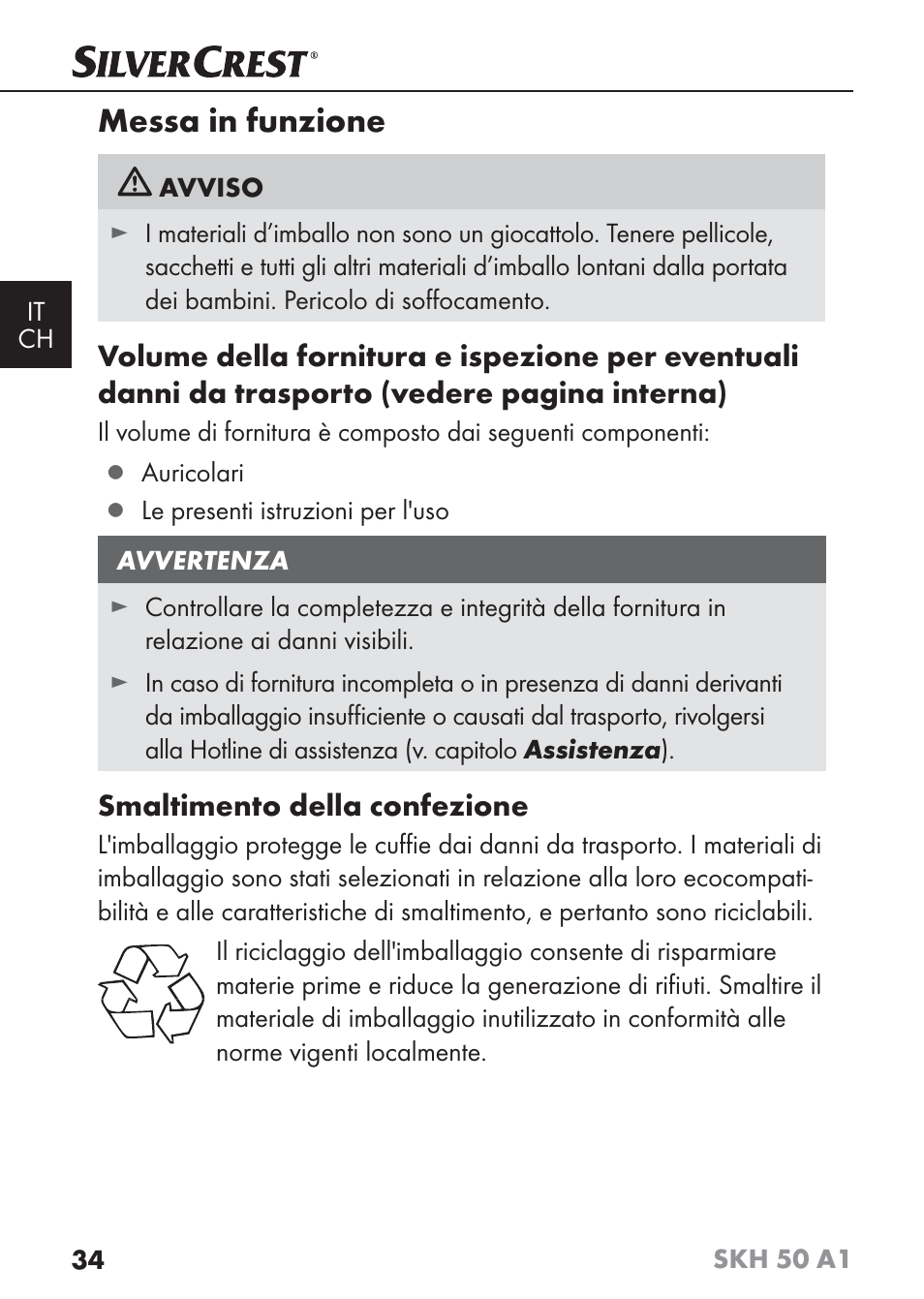 Messa in funzione | Silvercrest SKH 50 A1 User Manual | Page 37 / 59