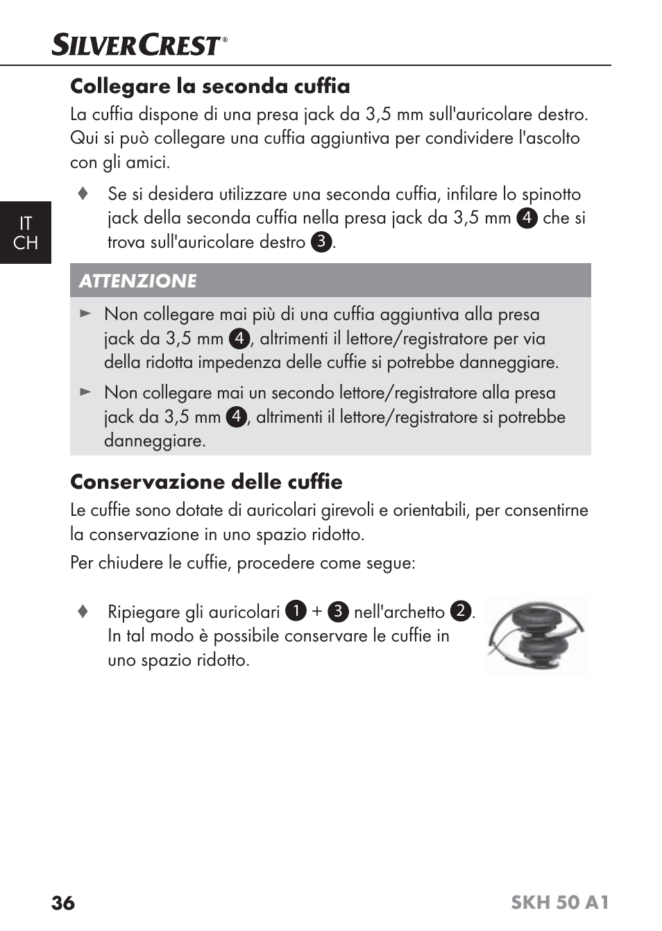 Collegare la seconda cuﬃ a, Conservazione delle cuﬃ e | Silvercrest SKH 50 A1 User Manual | Page 39 / 59