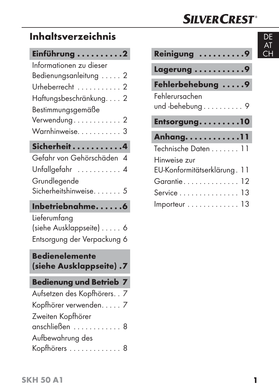 Silvercrest SKH 50 A1 User Manual | Page 4 / 59