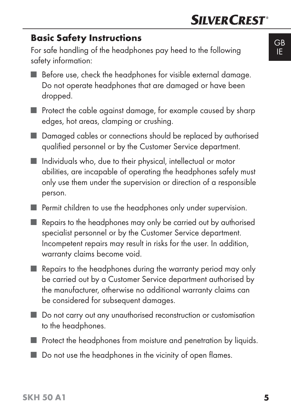 Silvercrest SKH 50 A1 User Manual | Page 8 / 101