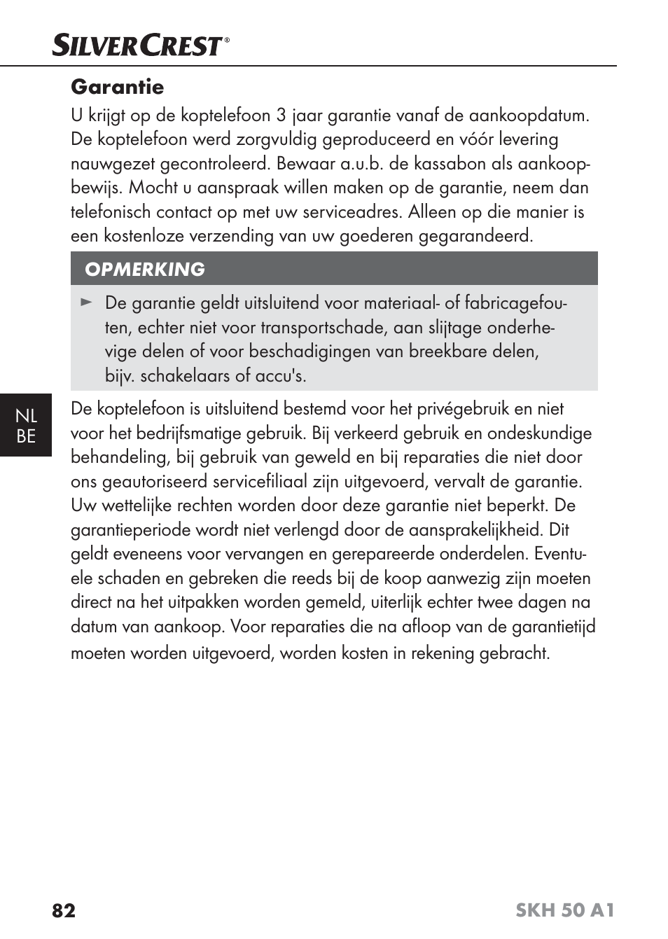 Garantie | Silvercrest SKH 50 A1 User Manual | Page 85 / 101