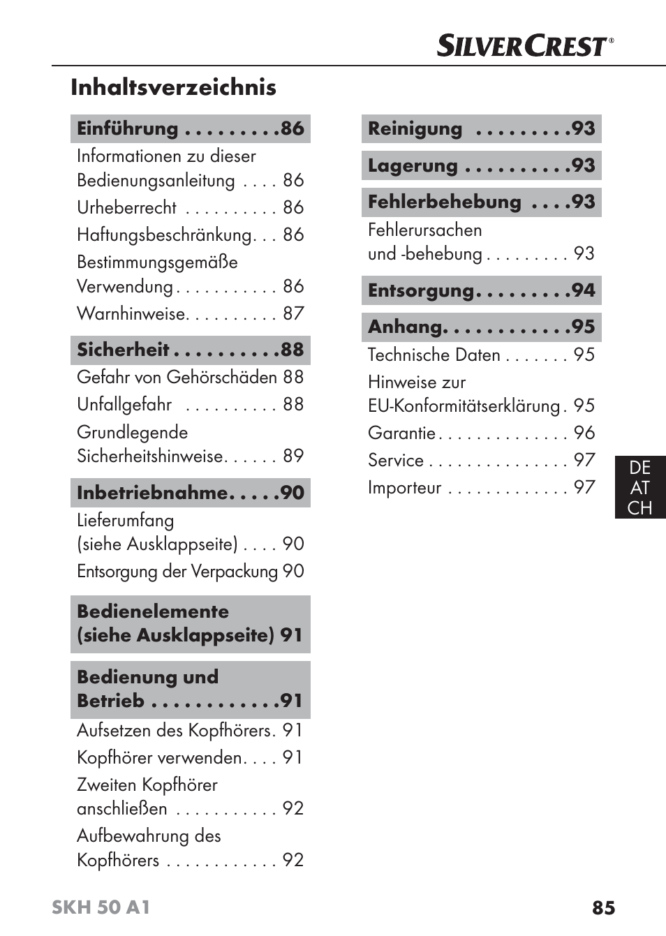 Silvercrest SKH 50 A1 User Manual | Page 88 / 101