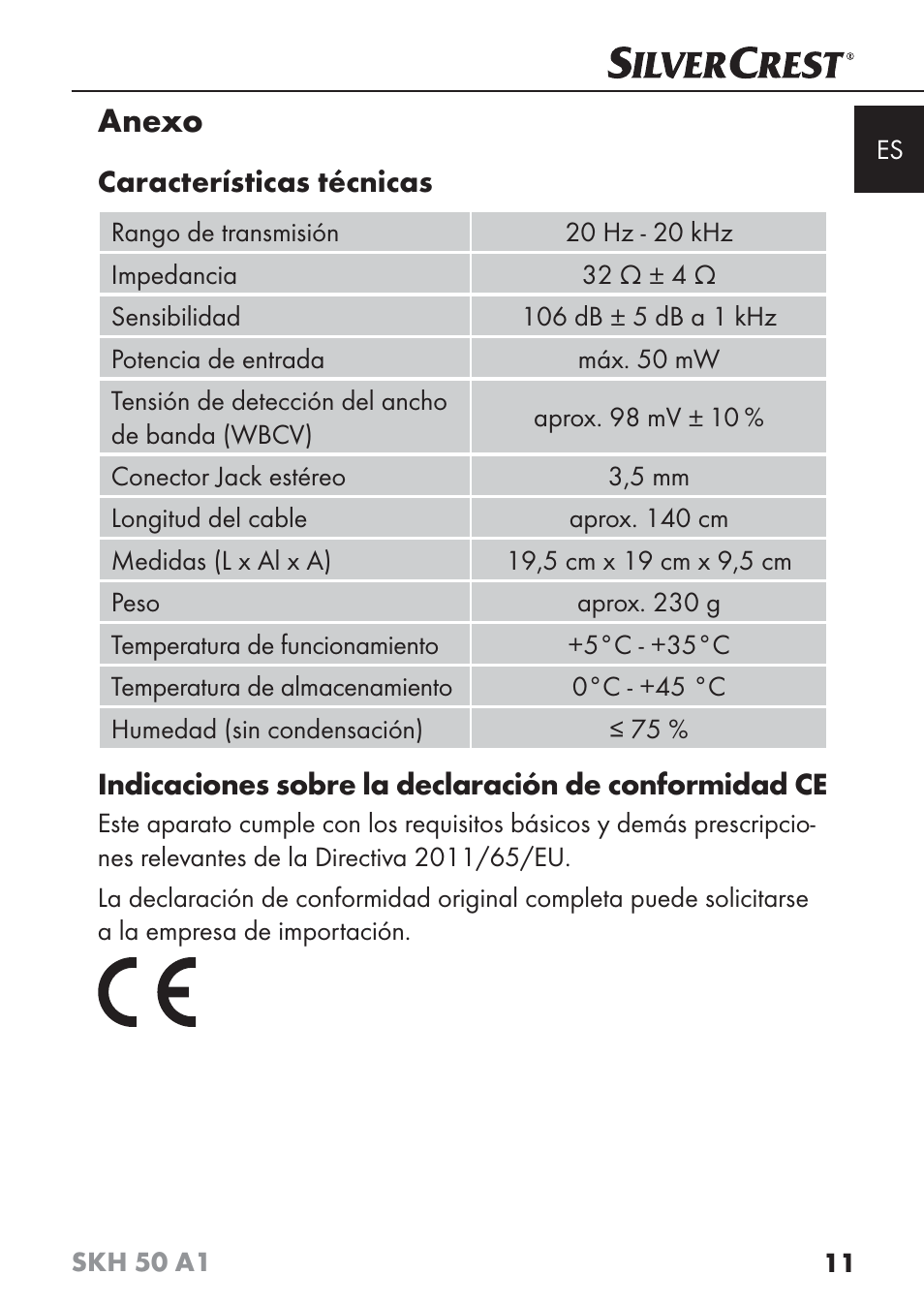 Anexo | Silvercrest SKH 50 A1 User Manual | Page 14 / 73