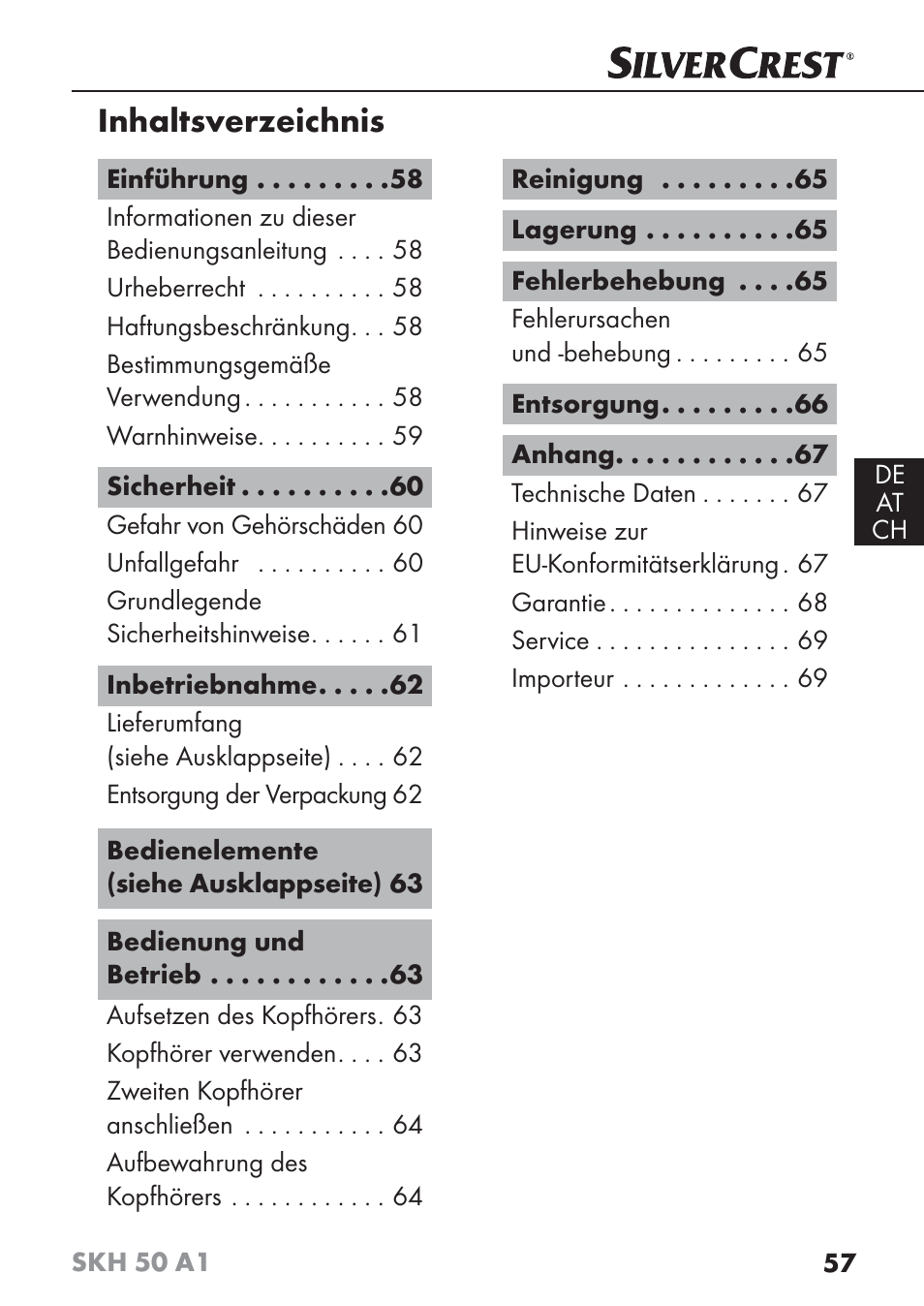 Silvercrest SKH 50 A1 User Manual | Page 60 / 73