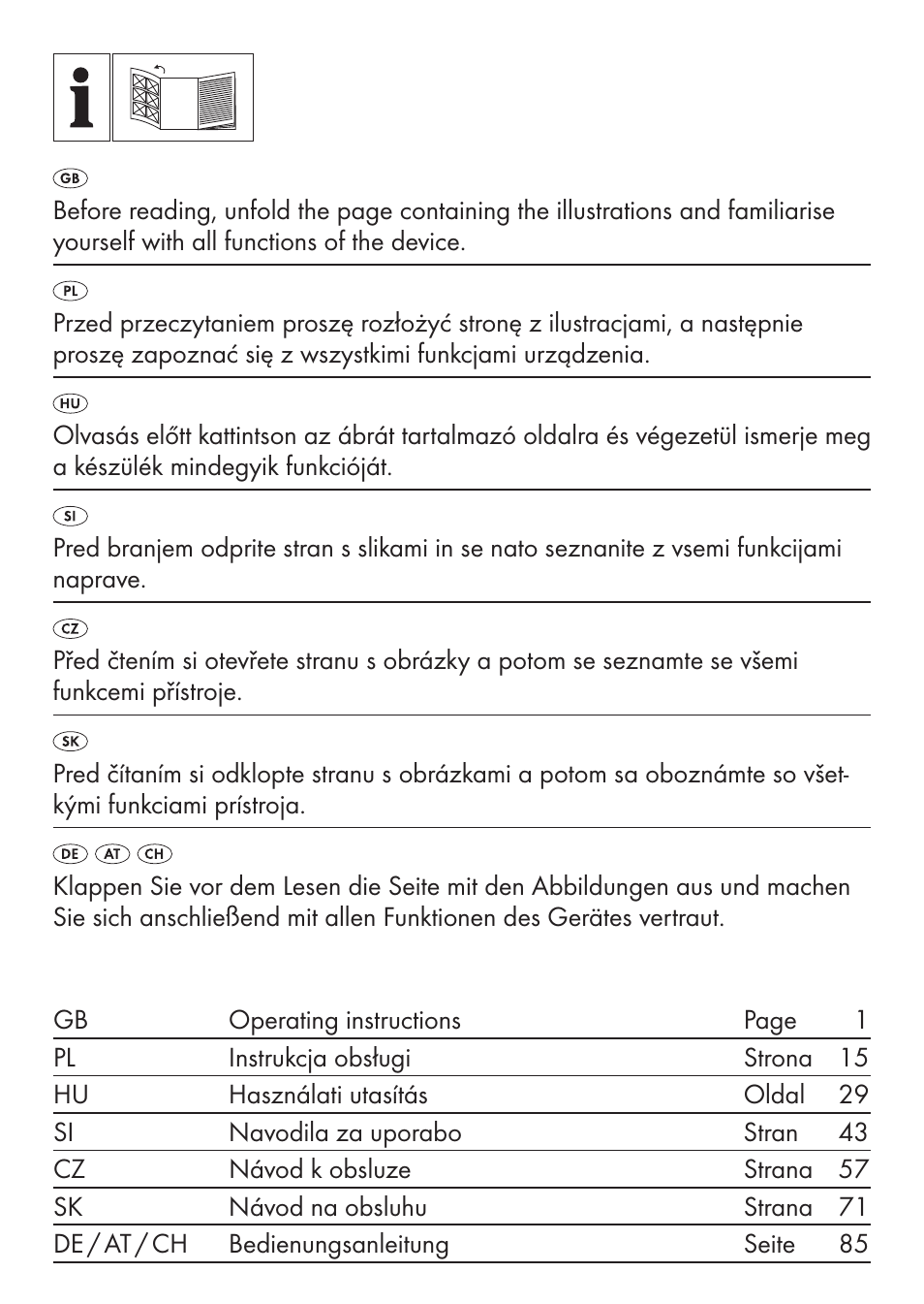 Silvercrest SKH 50 A1 User Manual | Page 2 / 101