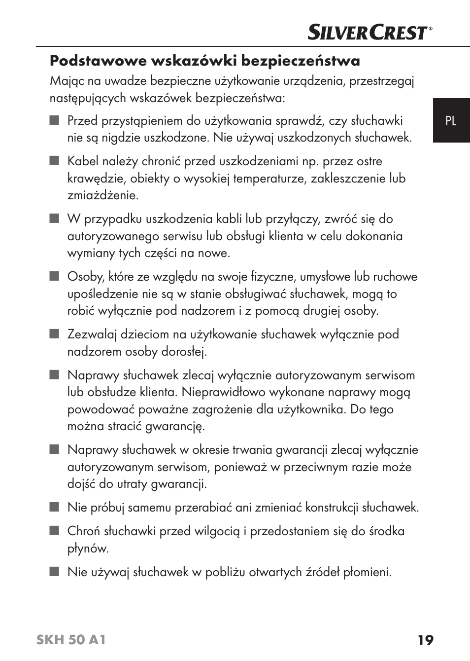 Silvercrest SKH 50 A1 User Manual | Page 22 / 101