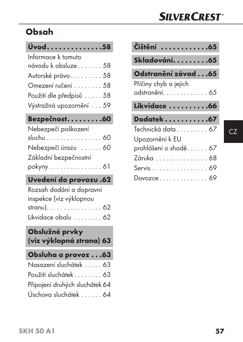 Silvercrest SKH 50 A1 User Manual | Page 60 / 101