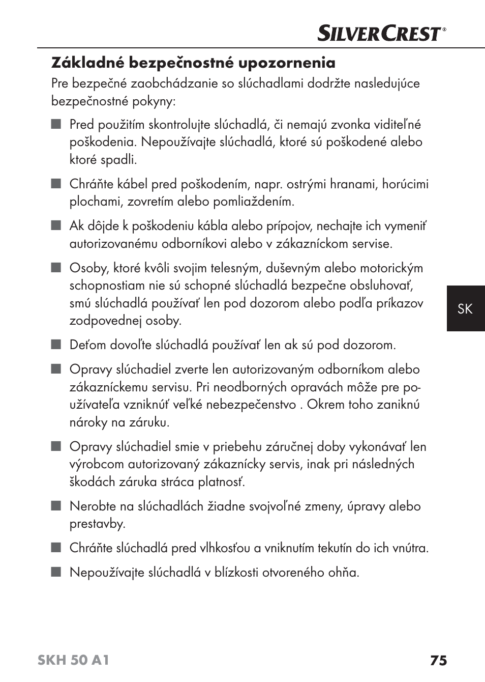 Silvercrest SKH 50 A1 User Manual | Page 78 / 101