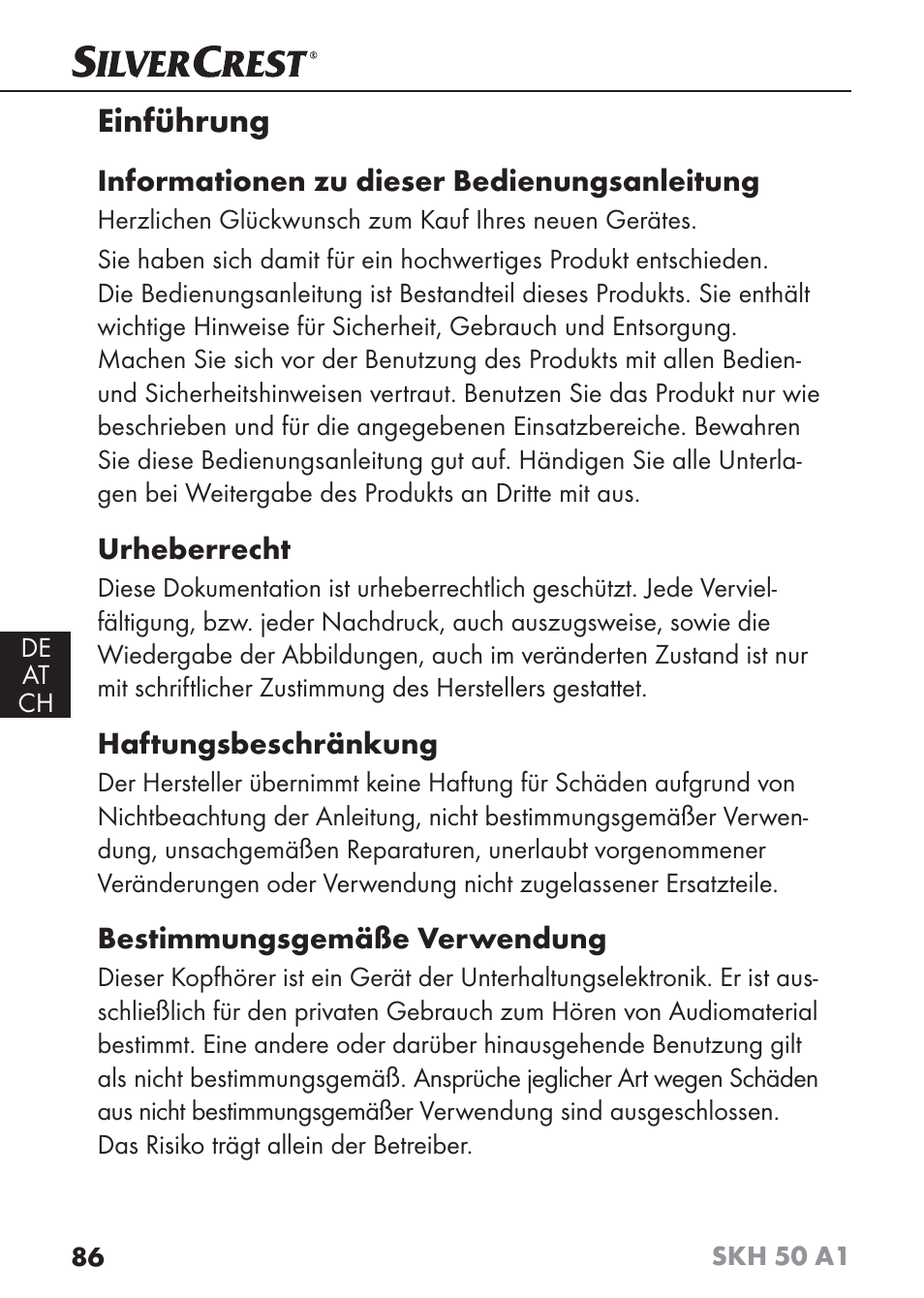 Einführung | Silvercrest SKH 50 A1 User Manual | Page 89 / 101
