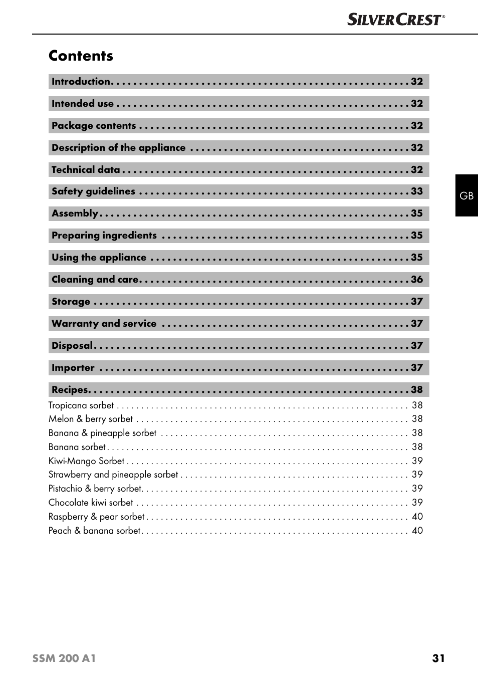 Silvercrest SSM 200 A1 User Manual | Page 34 / 44