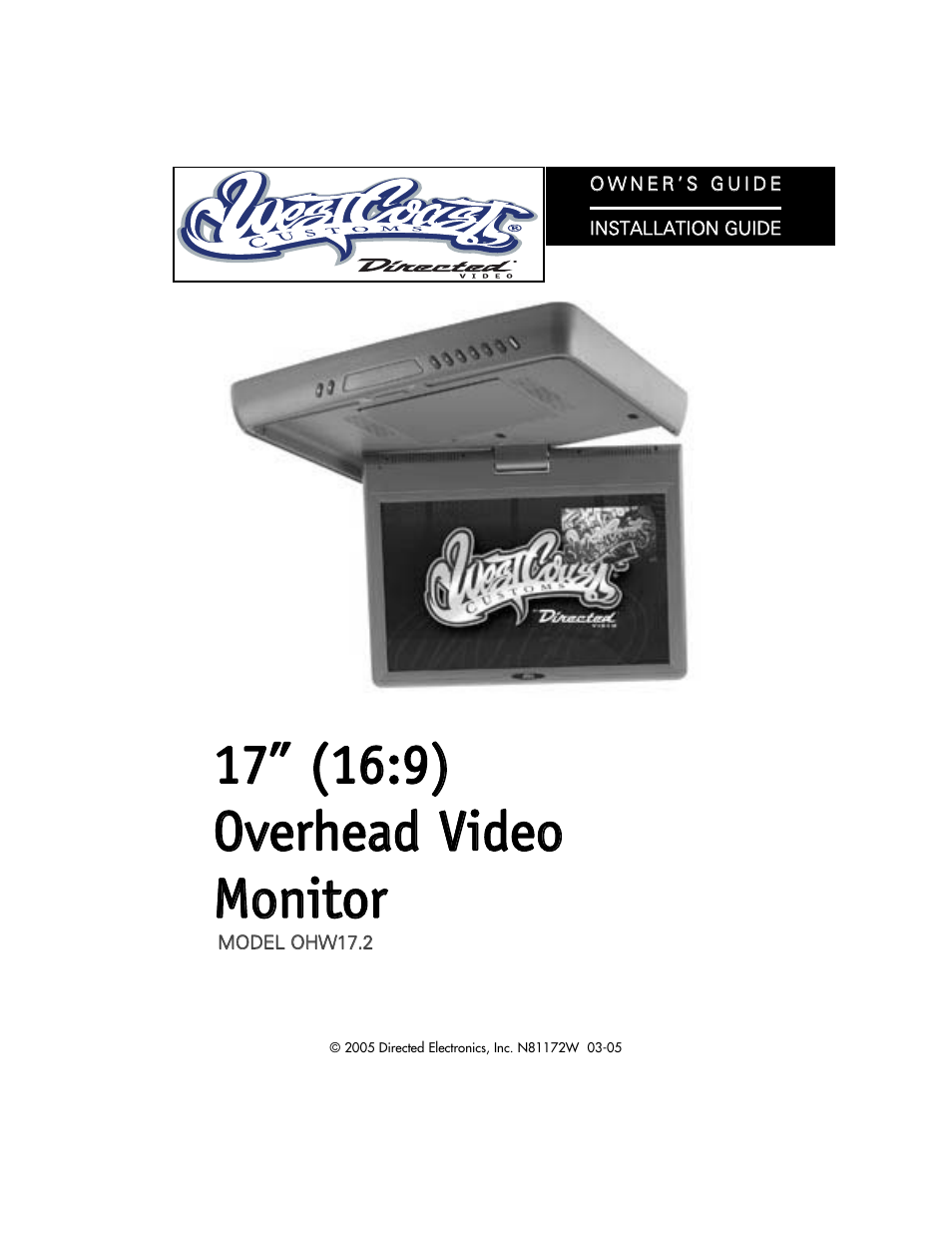Directed Electronics OHW17 User Manual | 27 pages