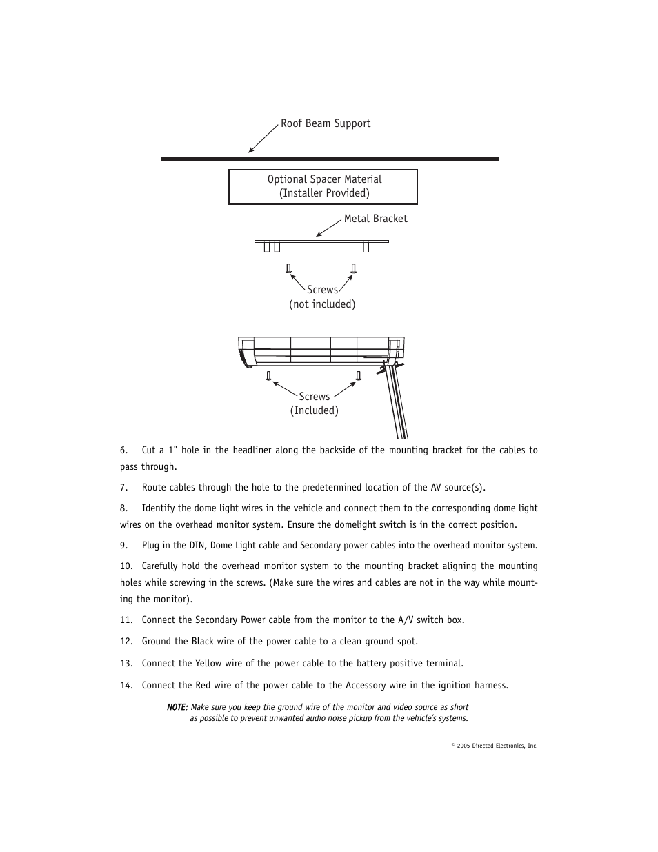 Directed Electronics OHW17 User Manual | Page 22 / 27