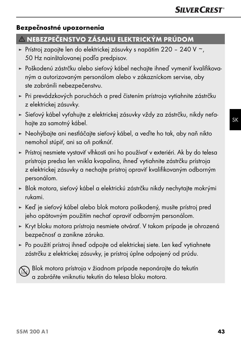 Silvercrest SSM 200 A1 User Manual | Page 46 / 64