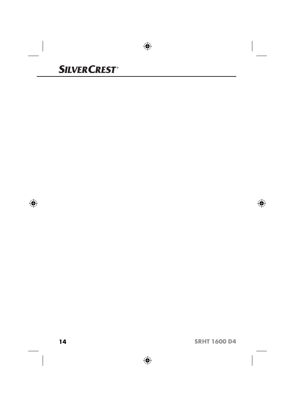 Silvercrest SRHT 1600 D4 User Manual | Page 17 / 73