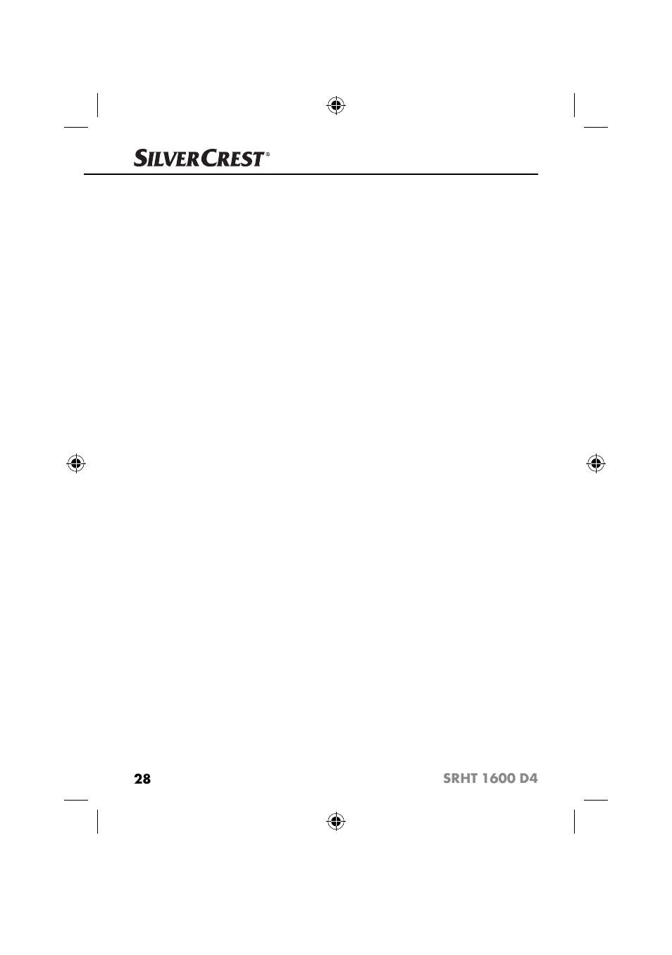 Silvercrest SRHT 1600 D4 User Manual | Page 31 / 73
