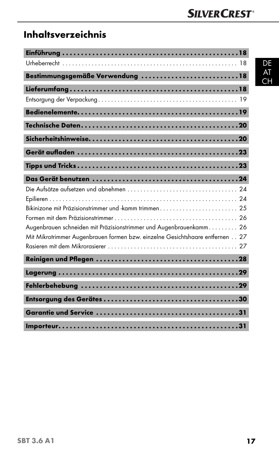 Silvercrest SBT 3.6 A1 User Manual | Page 20 / 51