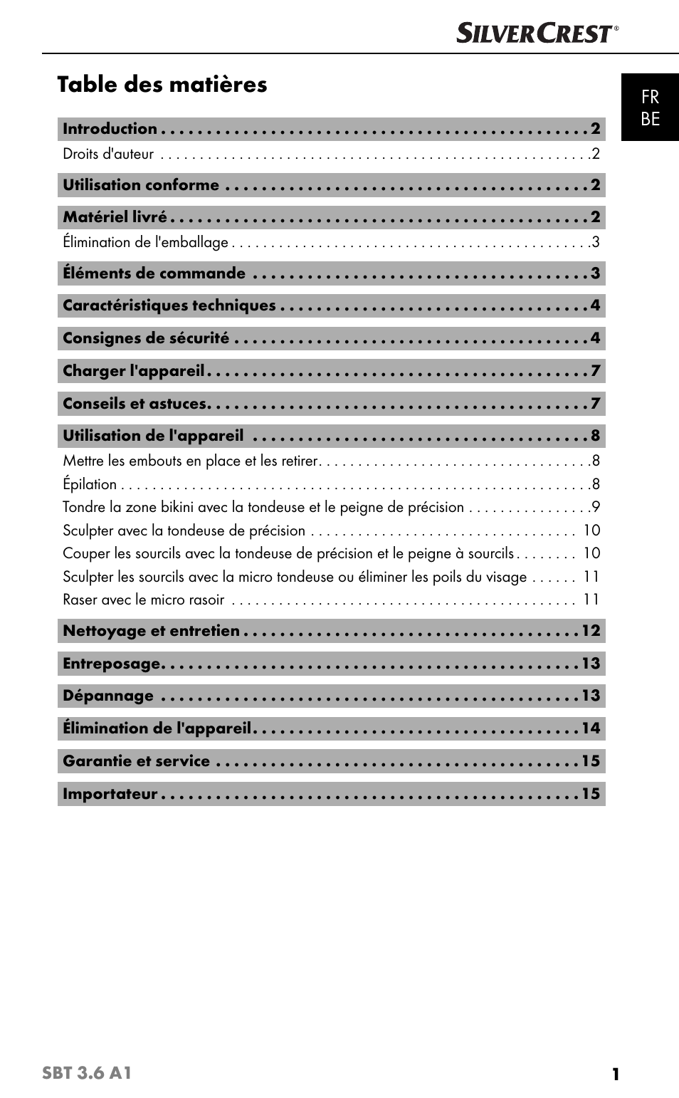 Silvercrest SBT 3.6 A1 User Manual | Page 4 / 51