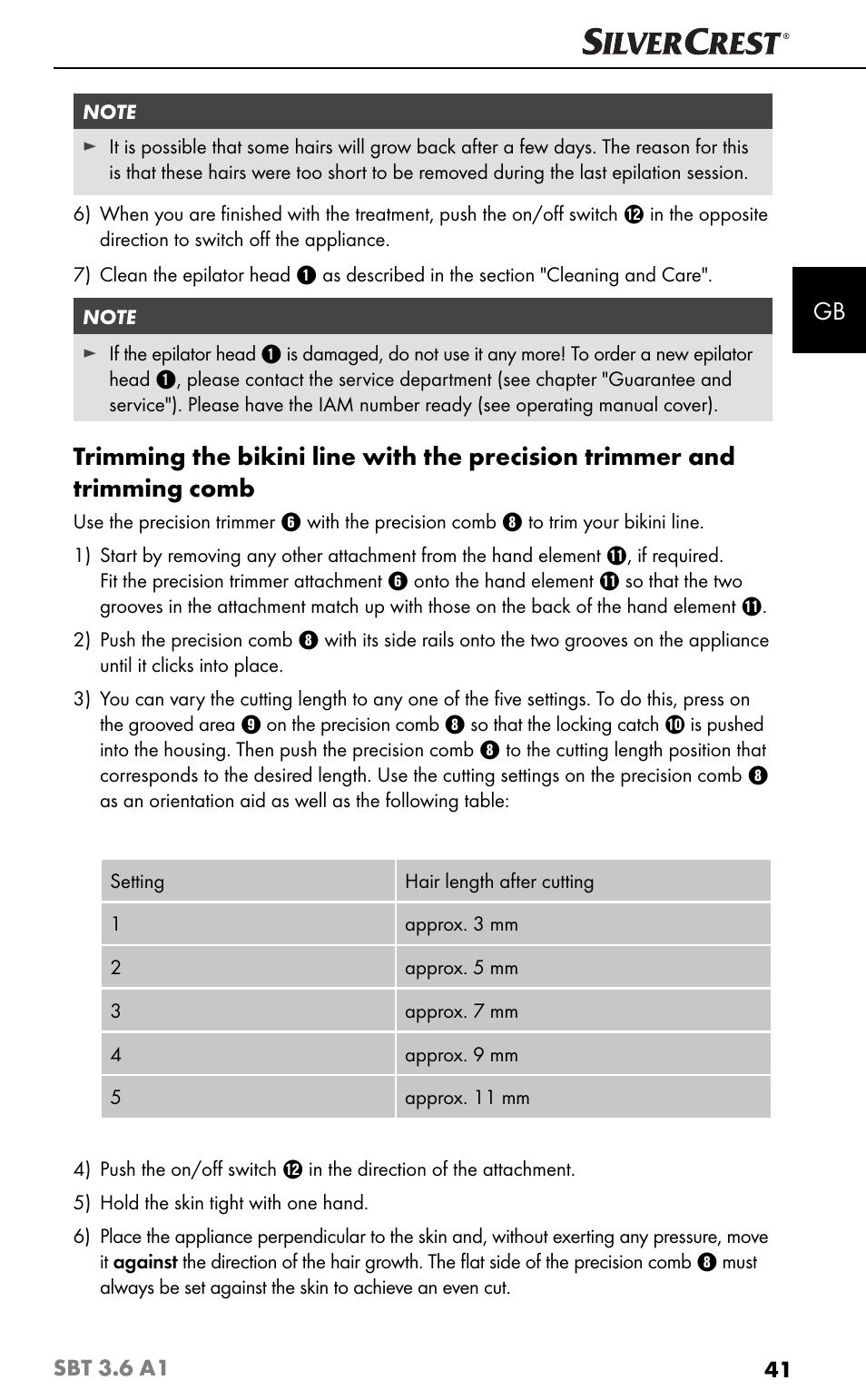 Silvercrest SBT 3.6 A1 User Manual | Page 44 / 51