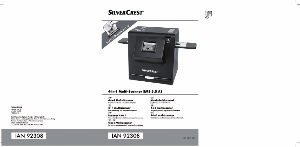 Silvercrest SMS 5.0 A1 User Manual | 194 pages