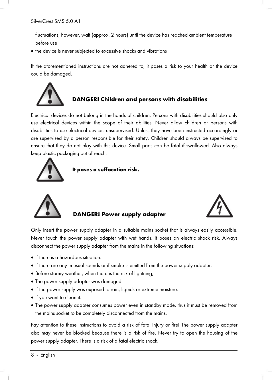 Silvercrest SMS 5.0 A1 User Manual | Page 10 / 194