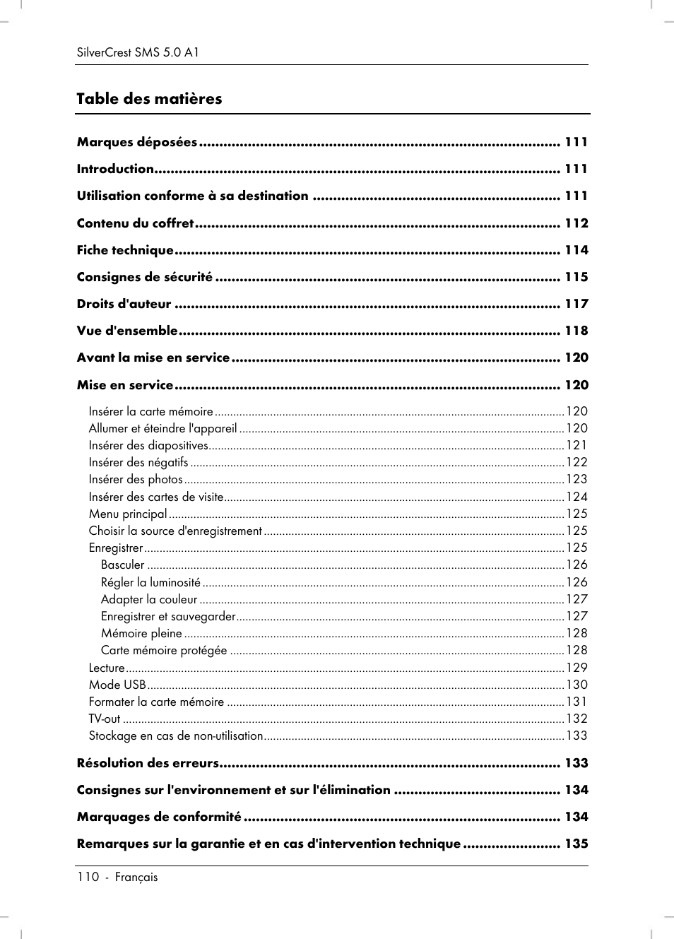 Silvercrest SMS 5.0 A1 User Manual | Page 112 / 194
