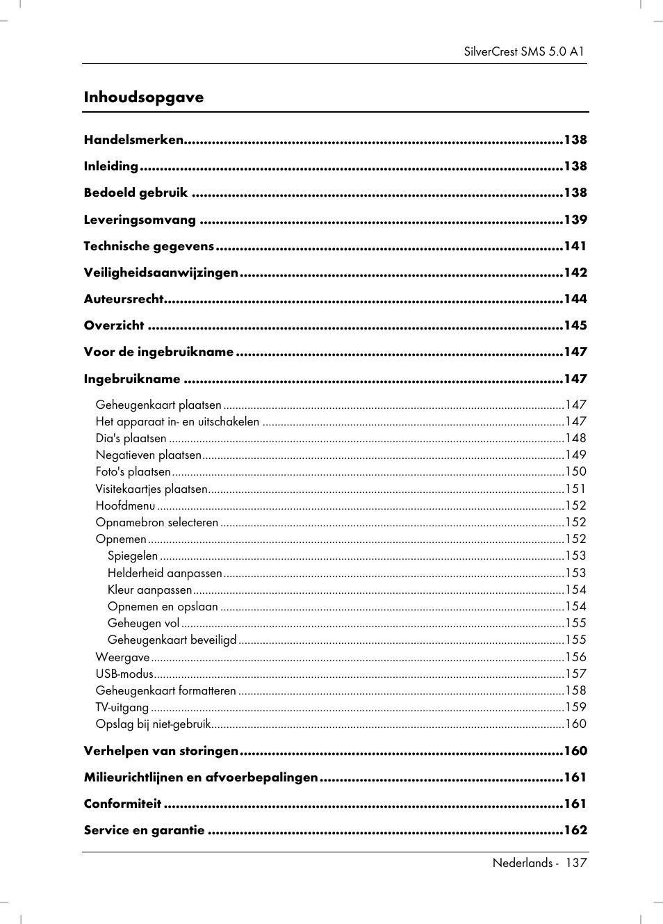 Silvercrest SMS 5.0 A1 User Manual | Page 139 / 194