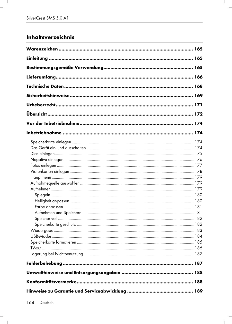 Silvercrest SMS 5.0 A1 User Manual | Page 166 / 194