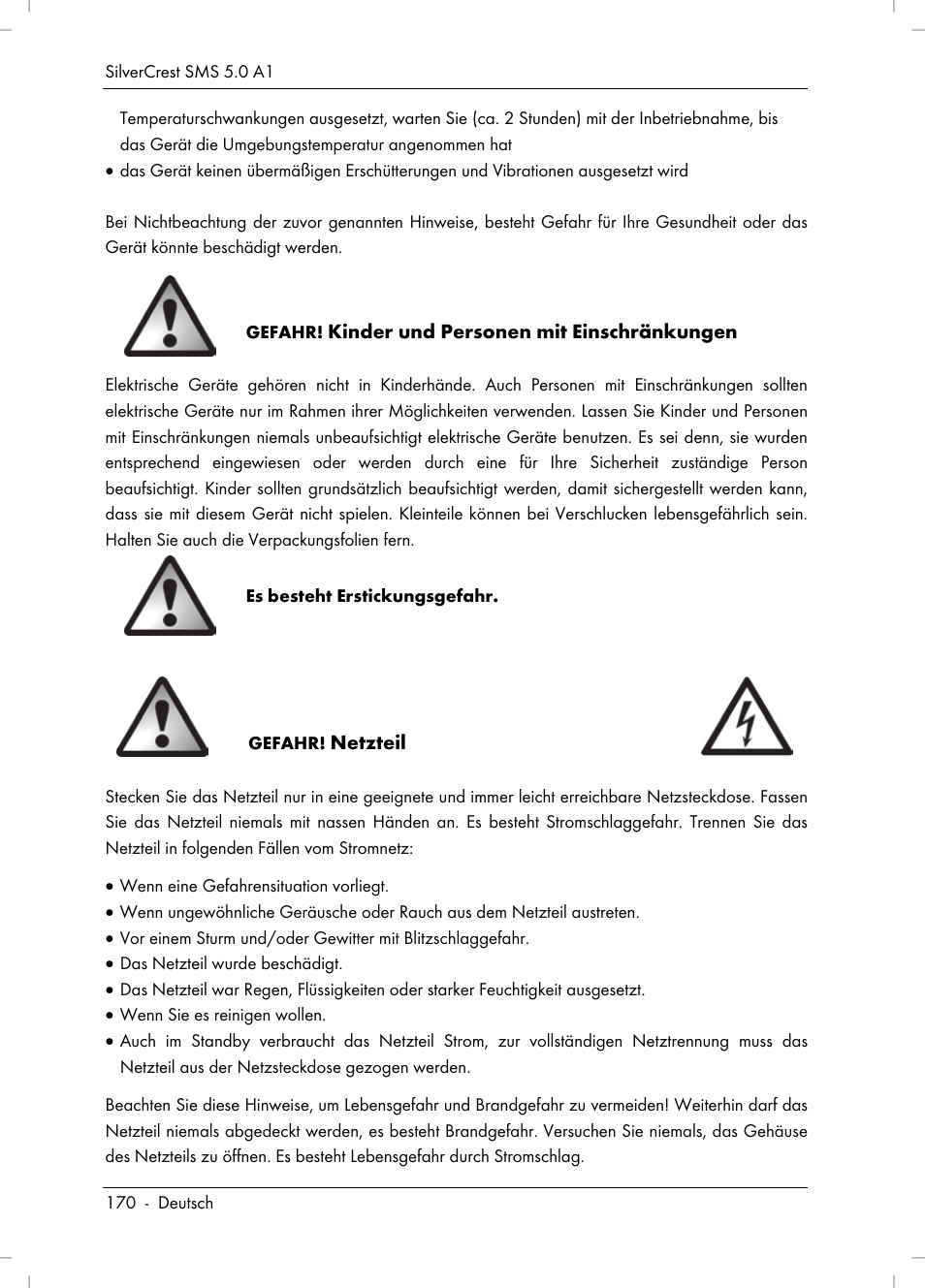 Silvercrest SMS 5.0 A1 User Manual | Page 172 / 194