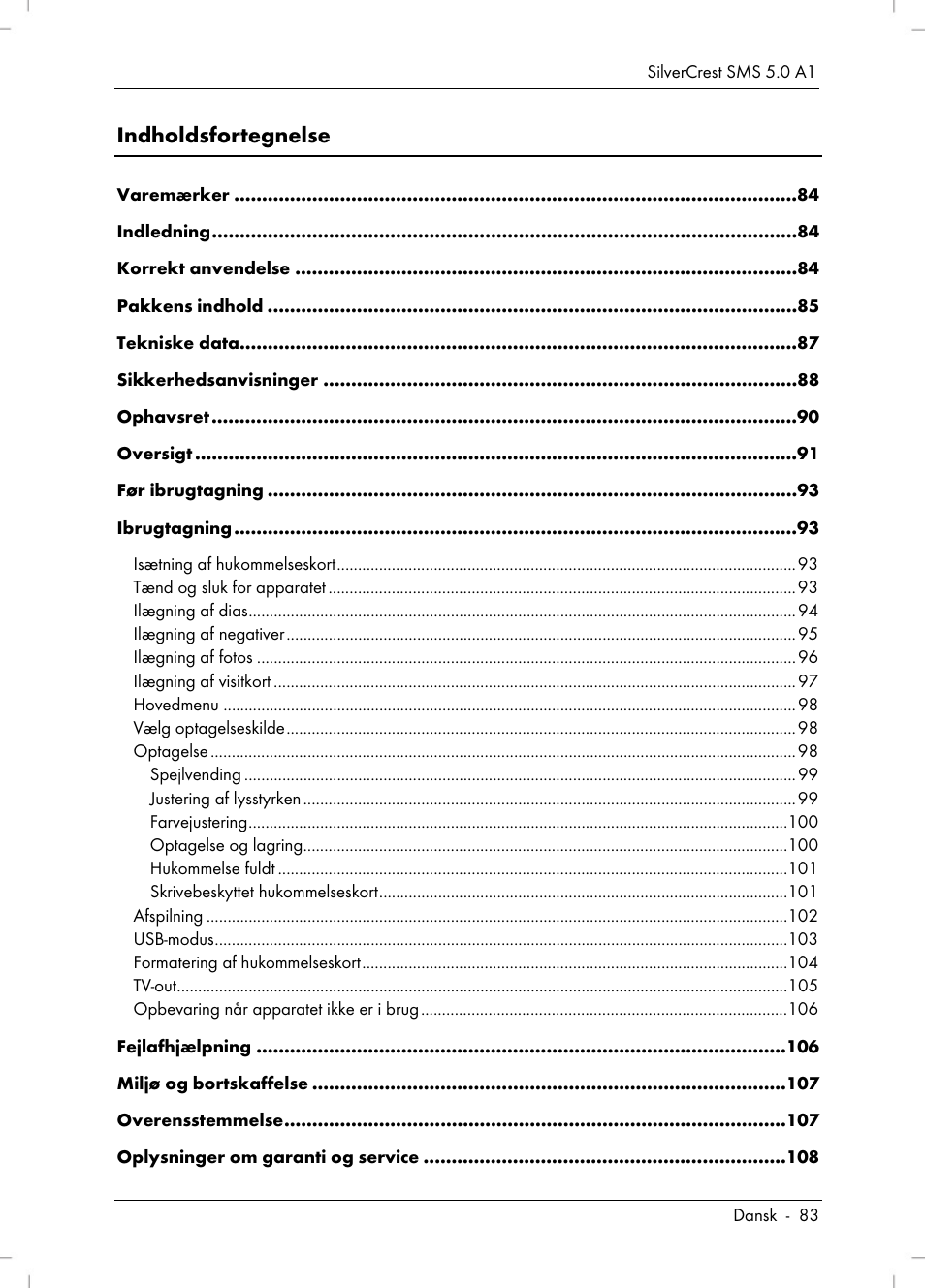 Silvercrest SMS 5.0 A1 User Manual | Page 85 / 194