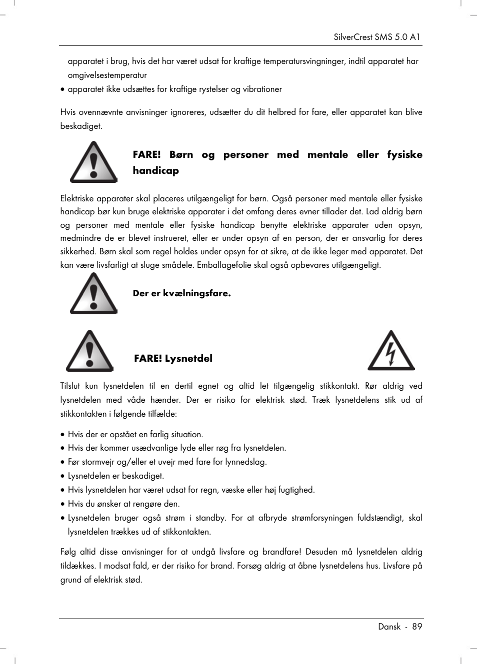 Silvercrest SMS 5.0 A1 User Manual | Page 91 / 194