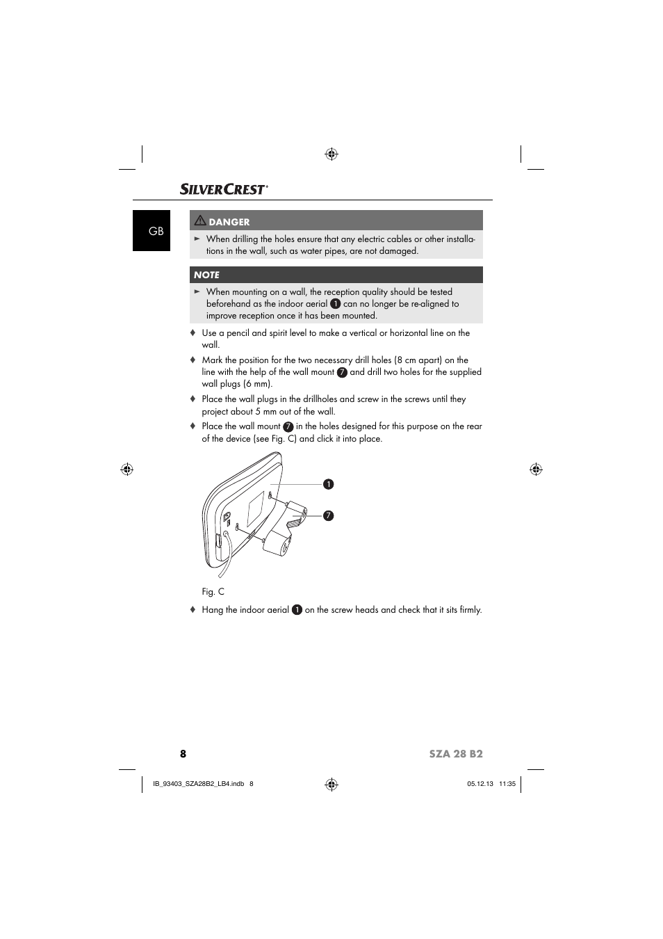 8sza 28 b2 | Silvercrest SZA 28 B2 User Manual | Page 11 / 88