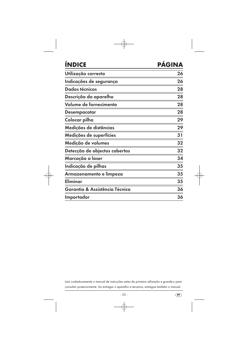 Índice página | Powerfix KH 3236 User Manual | Page 27 / 62