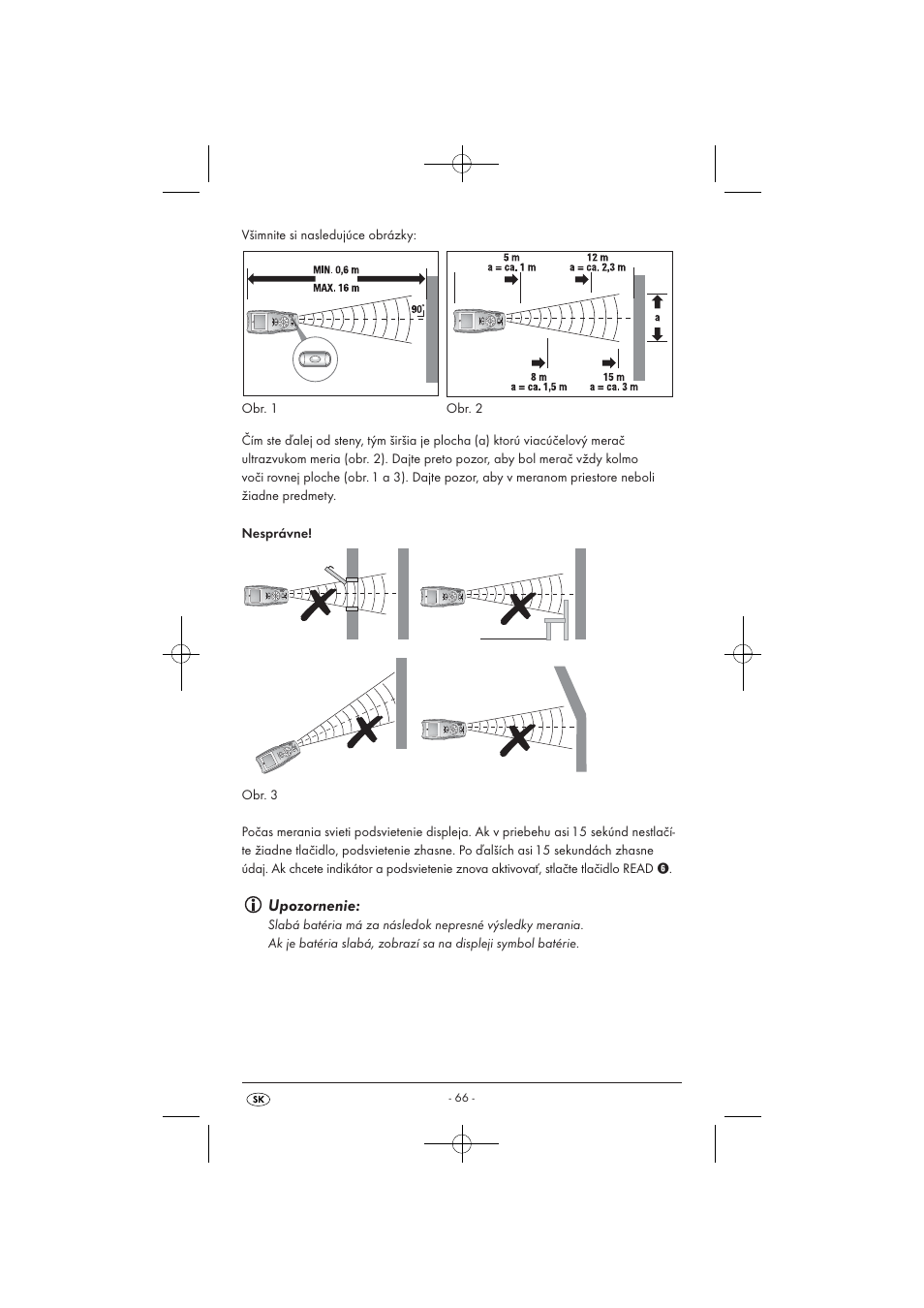 Upozornenie | Powerfix KH 3236 User Manual | Page 68 / 74