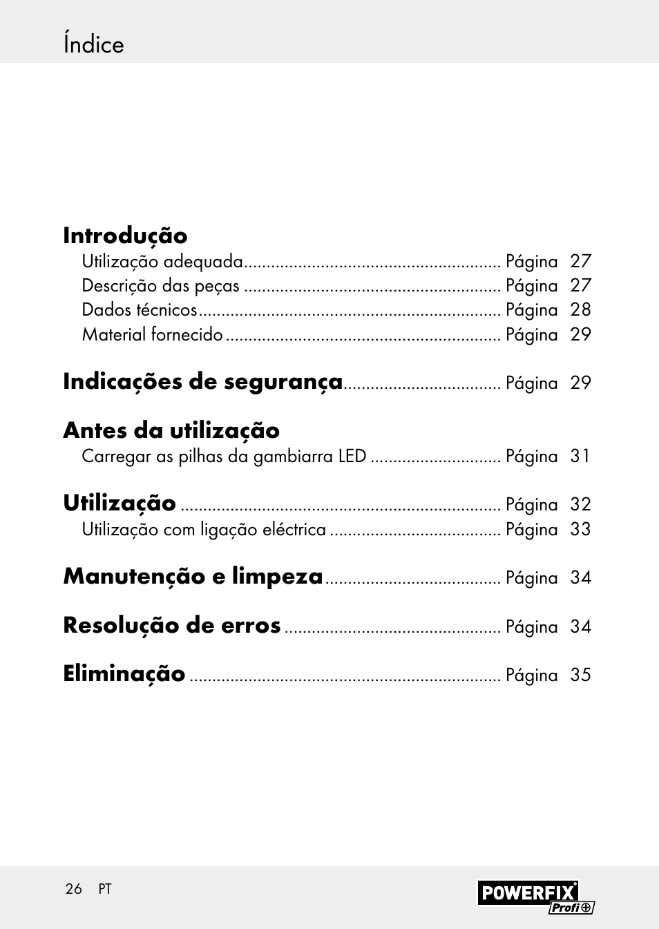 Índice | Powerfix Z30590-BS User Manual | Page 26 / 59