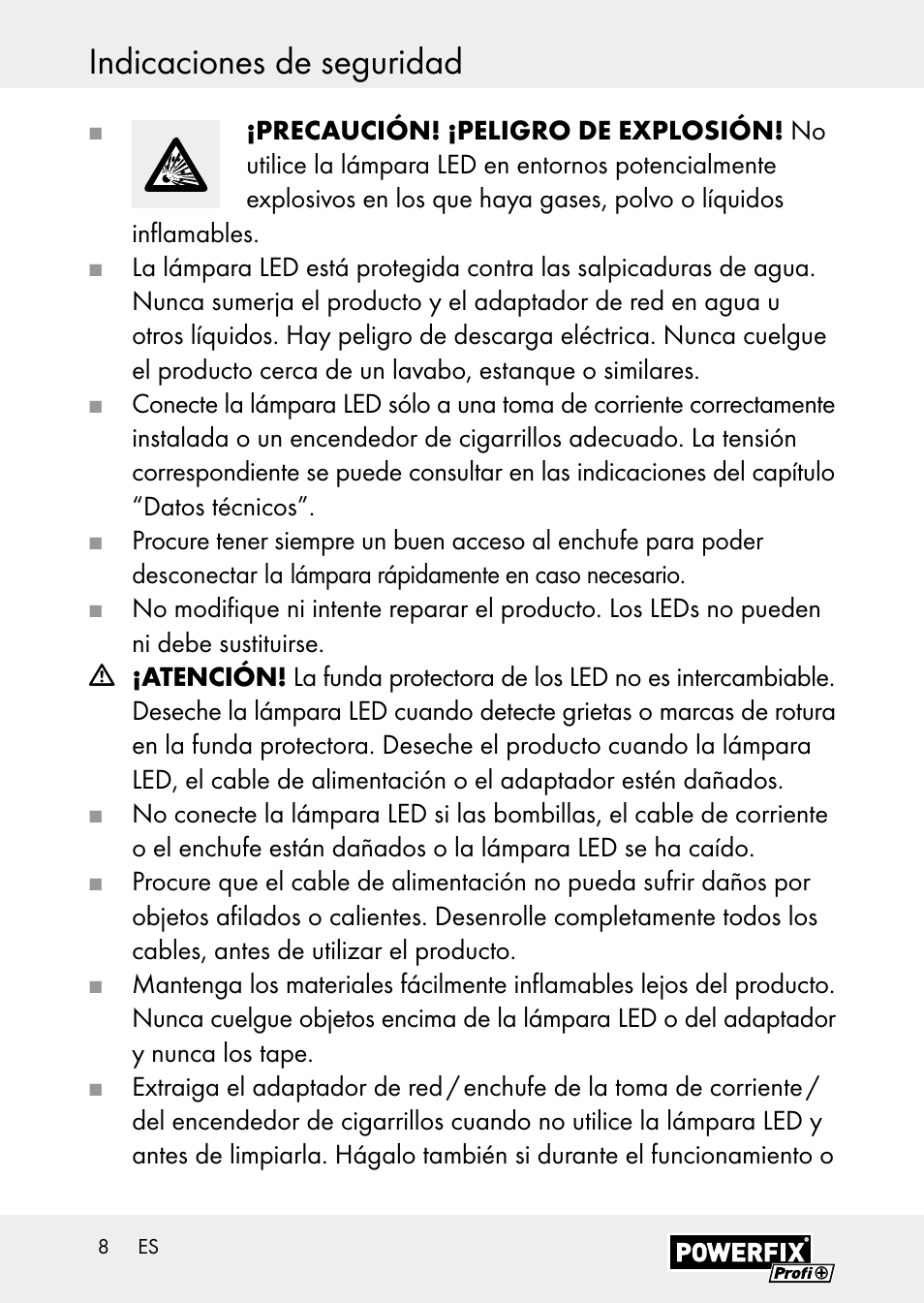 Indicaciones de seguridad | Powerfix Z30590-BS User Manual | Page 8 / 59