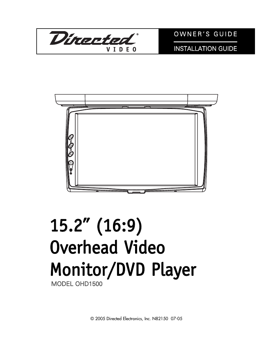 Directed Video OHD1500 User Manual | 37 pages