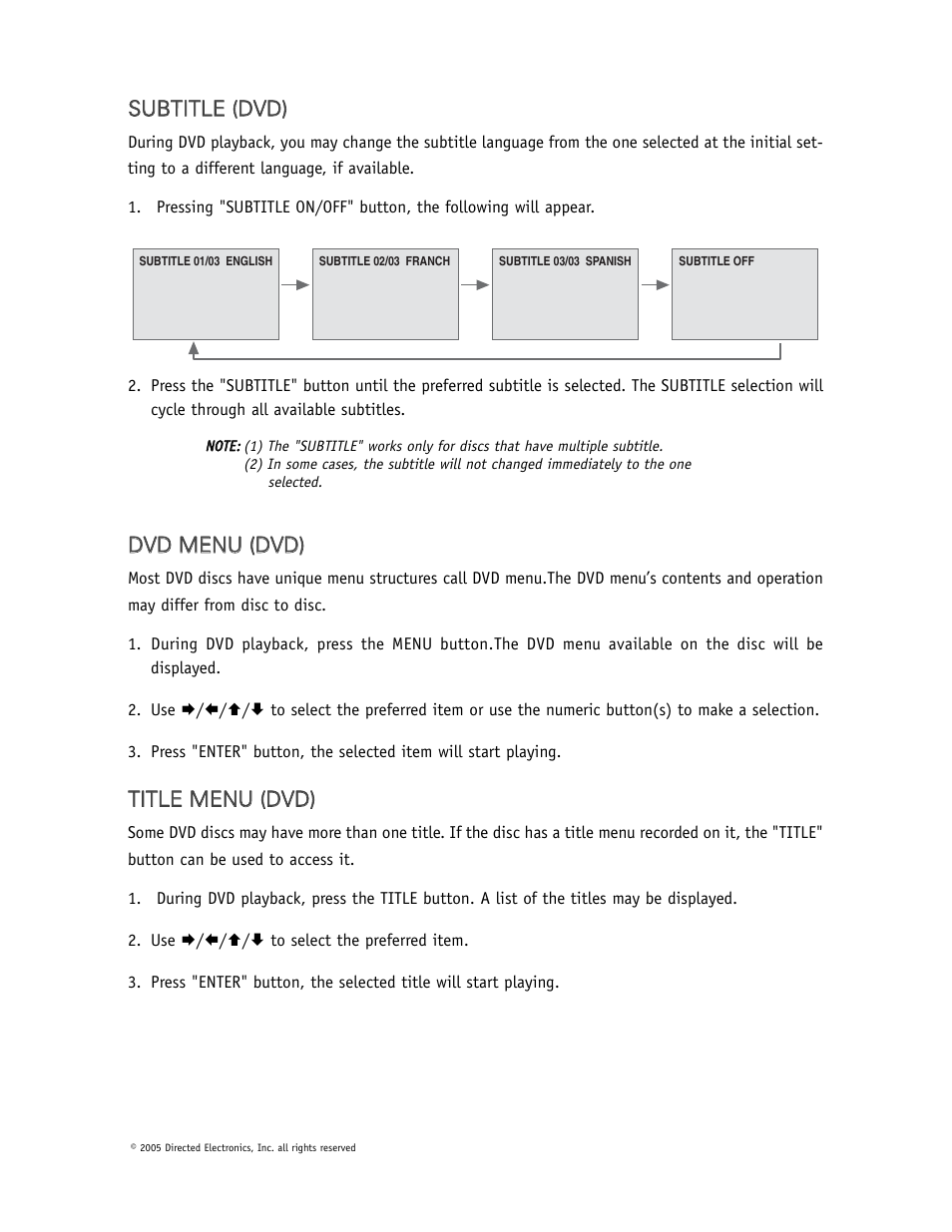 Directed Video OHD1500 User Manual | Page 18 / 37
