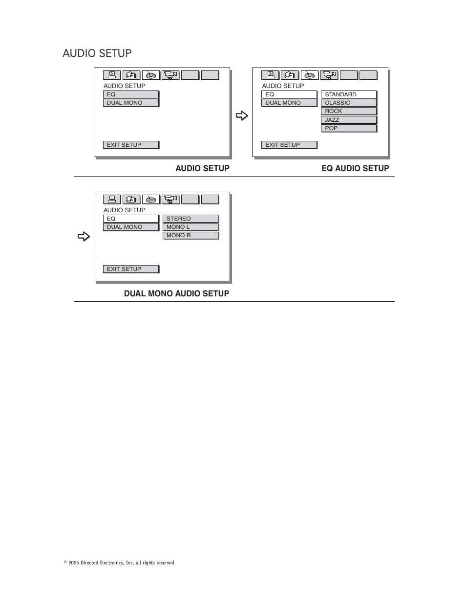 Aau ud diio o s se et tu up p | Directed Video OHD1500 User Manual | Page 22 / 37