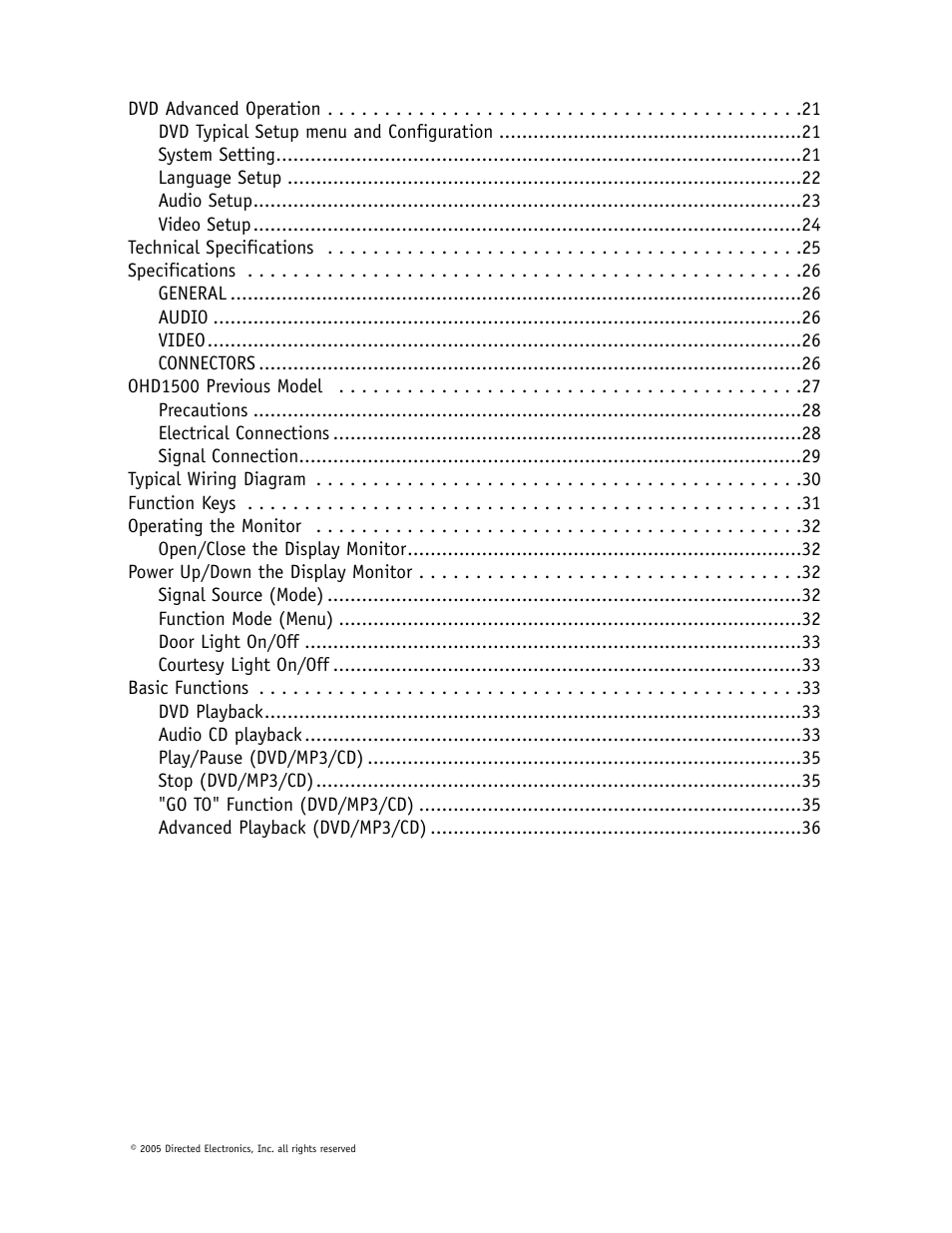 Directed Video OHD1500 User Manual | Page 4 / 37