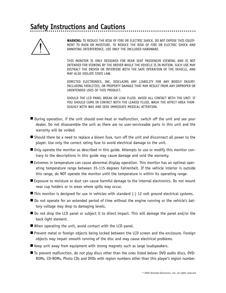 Directed Video OHD1500 User Manual | Page 5 / 37