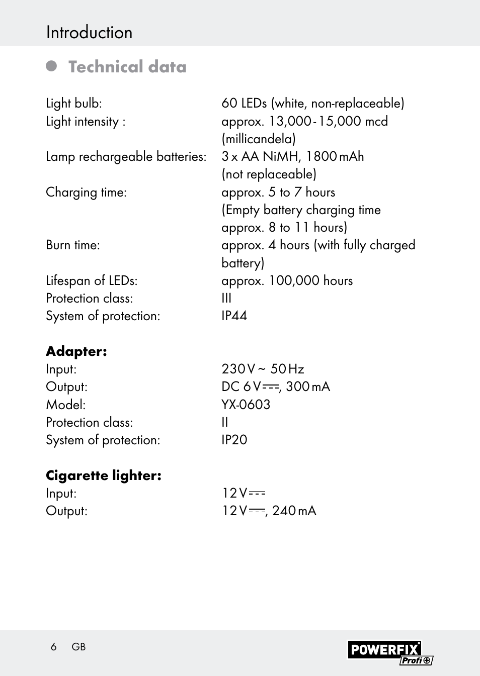 Introduction, Technical data | Powerfix Z30590-BS User Manual | Page 6 / 79