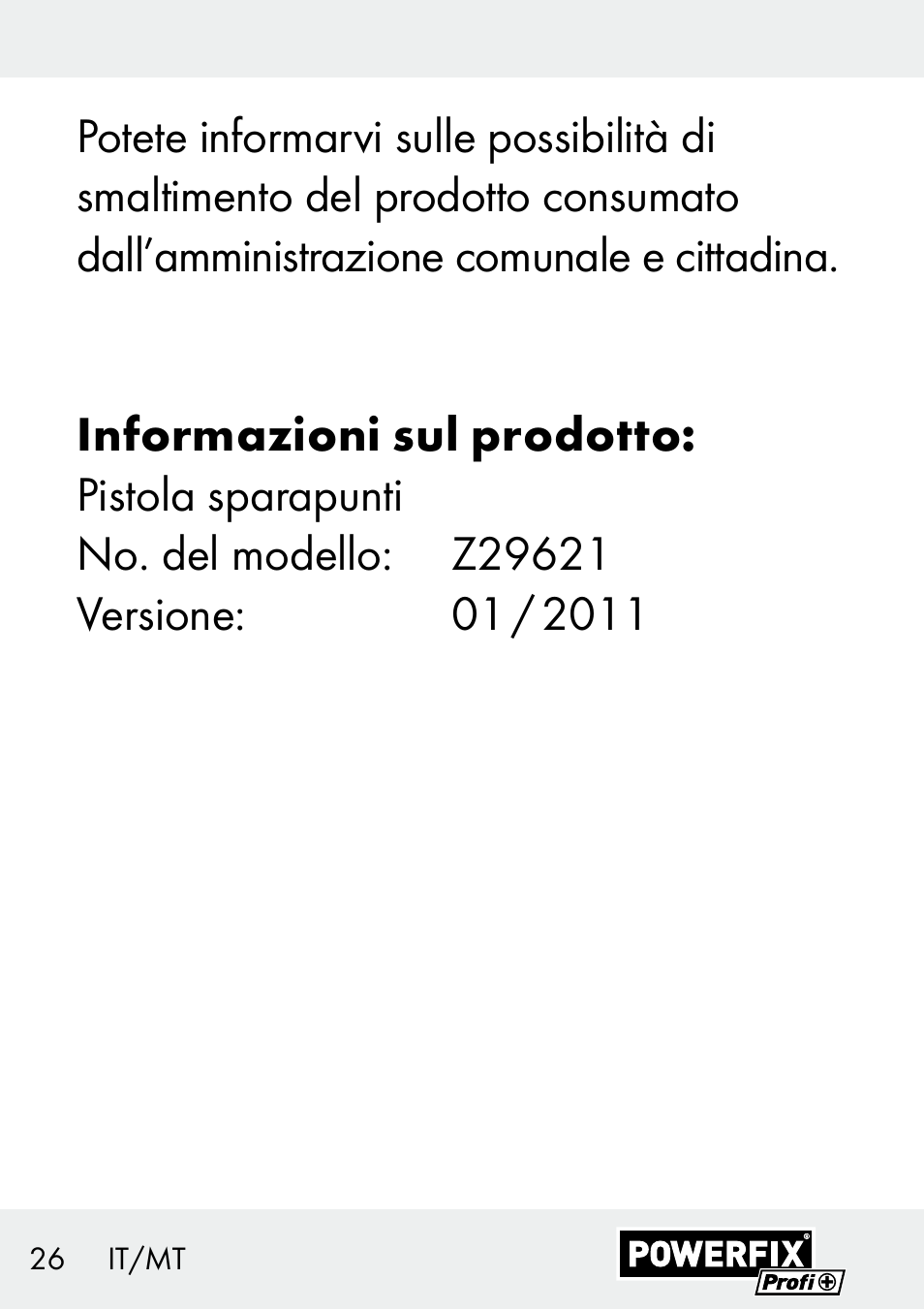 Powerfix Z29621 User Manual | Page 26 / 59