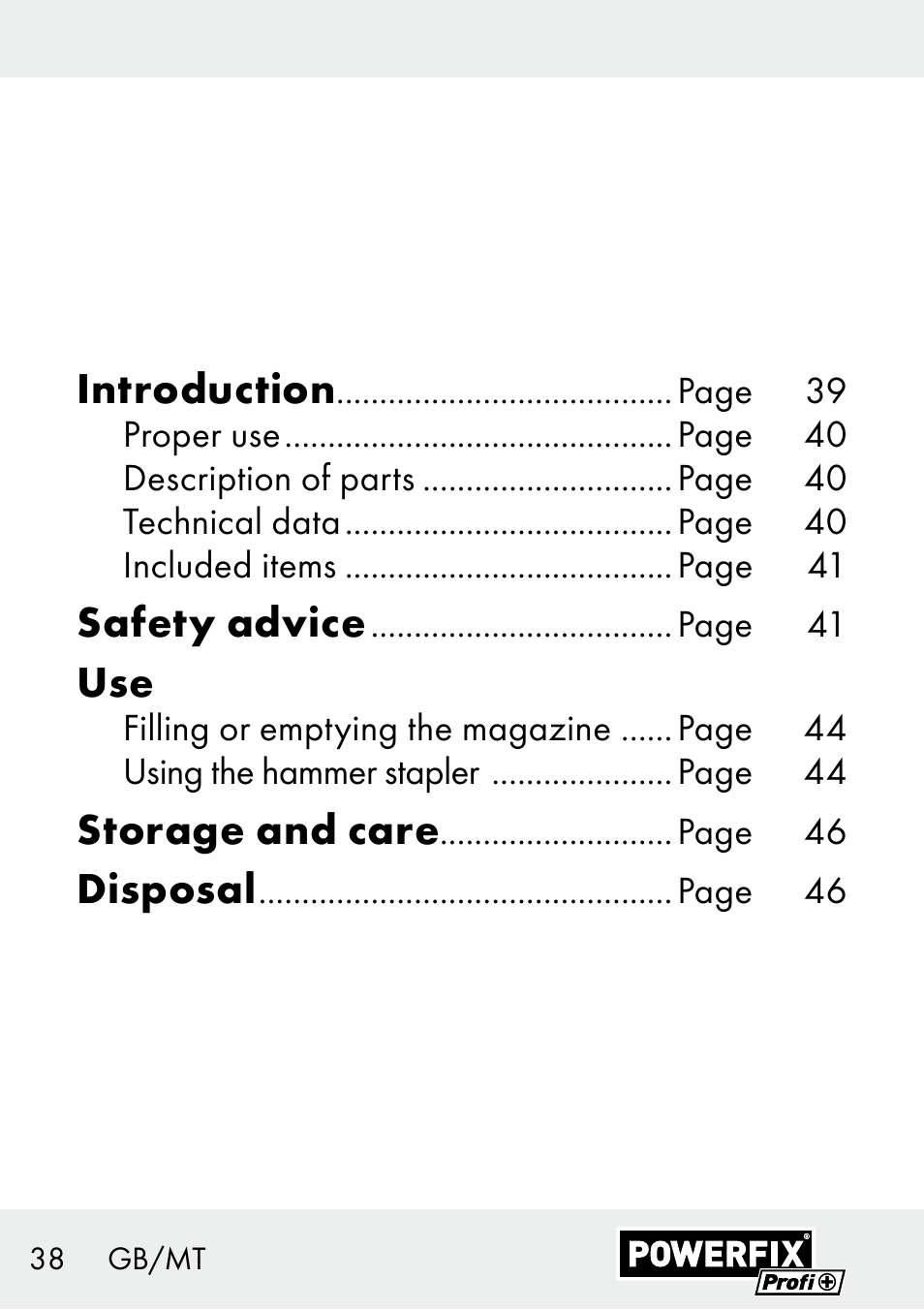 Powerfix Z29621 User Manual | Page 38 / 59